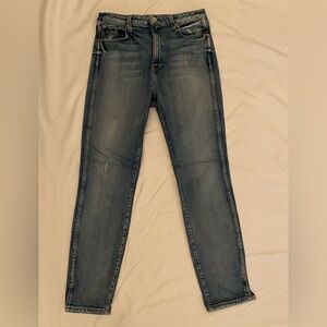 Trave Lawson Low Rider Split Hem Skinny Jeans